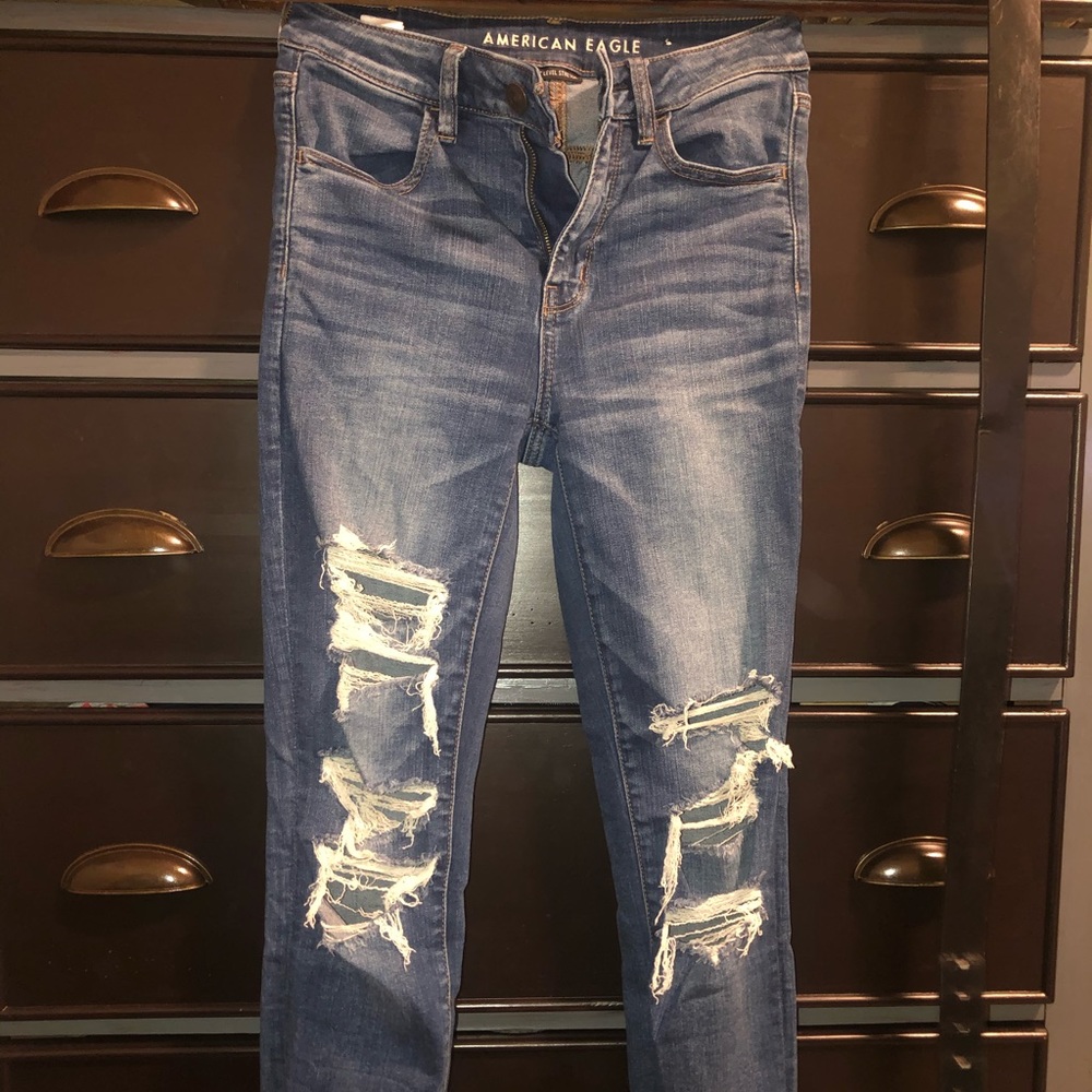 american eagle jeans worn once